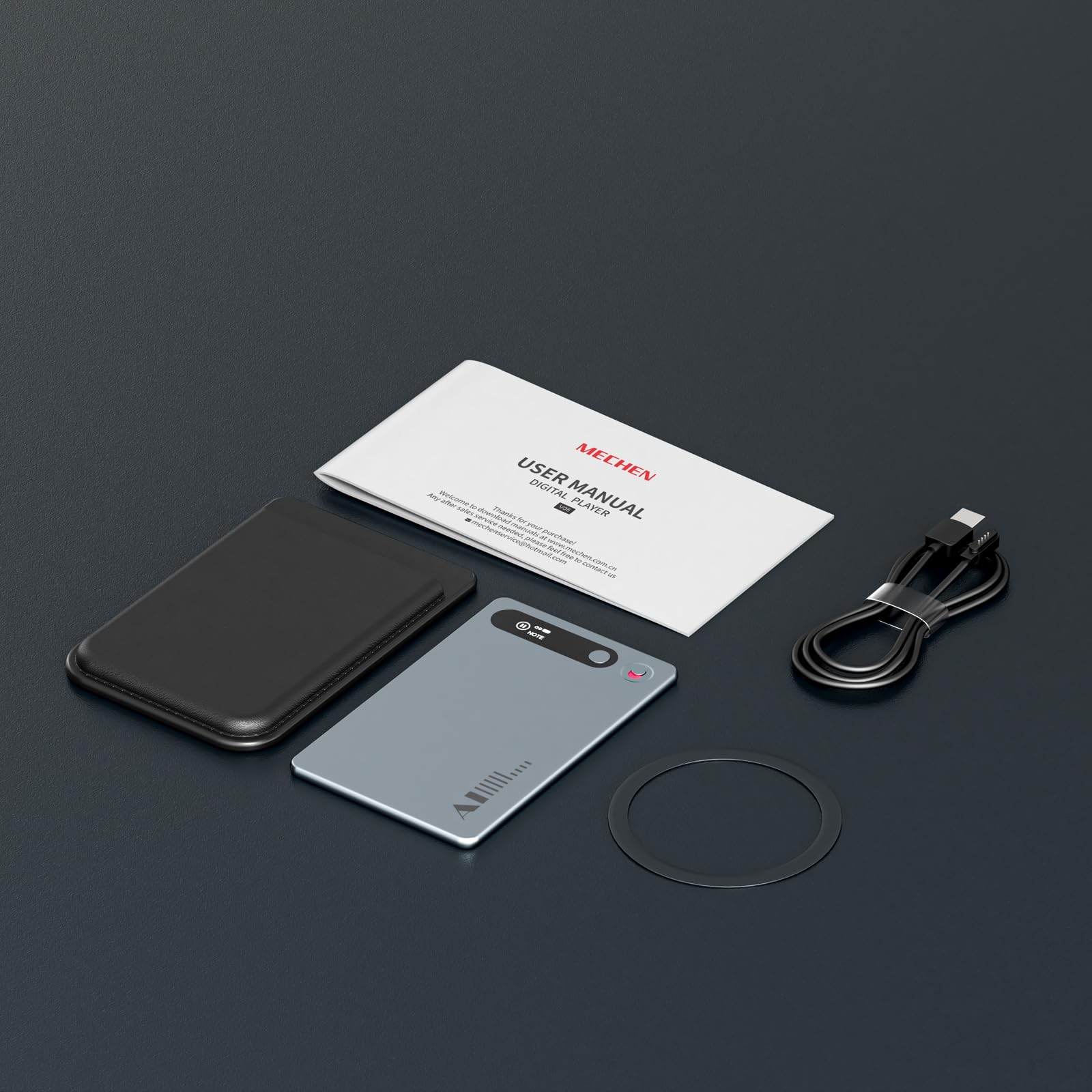 Registratore vocale con cancellazione del rumore AI, 64 GB di memoria, trascrizione e riepilogo, supporto 81 lingue, controllo tramite app, registratore audio per lezioni, riunioni, chiamate