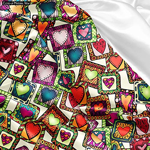 Image of ArtzFolio Doodle Hearts D2 | Pouch Wrist Potli Bag | Bag for Weddings & Casual Parties