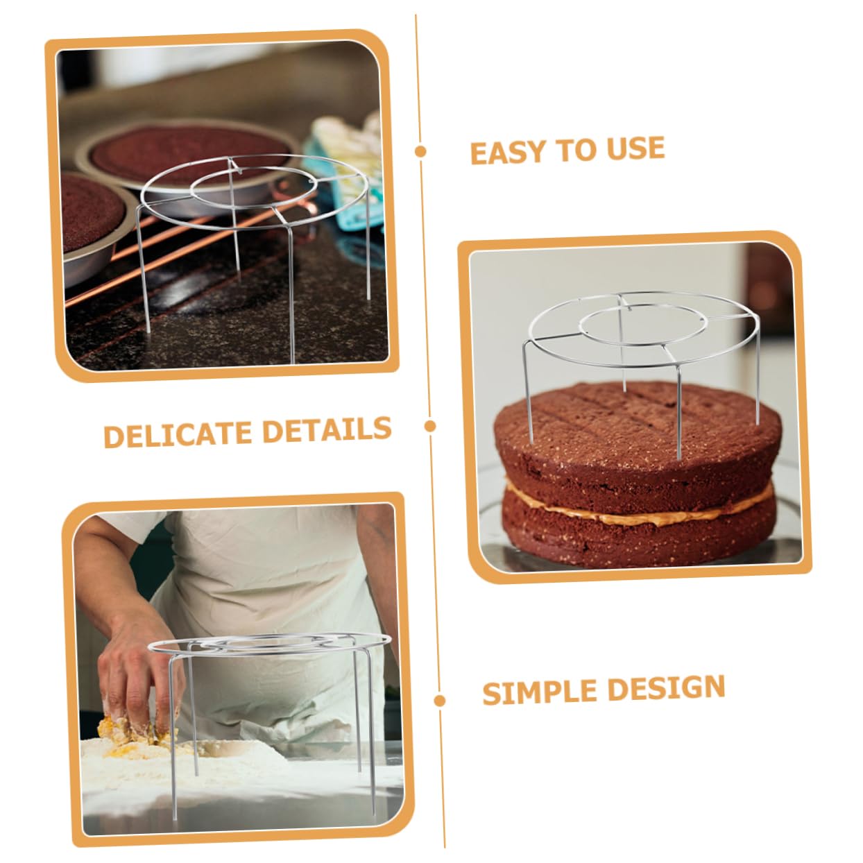Alipis 3stücke Abkühlgitter Für Kuchen Multifunktionales Kühlregal Für Torten Und Platzsparend Backen Und Kühlen Von Brot Und Keksen