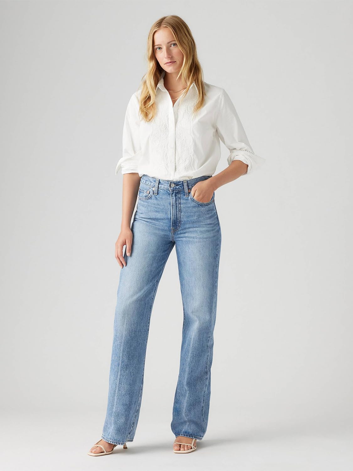 Levi's Ribcage Wide Leg - Dżins Kobiety