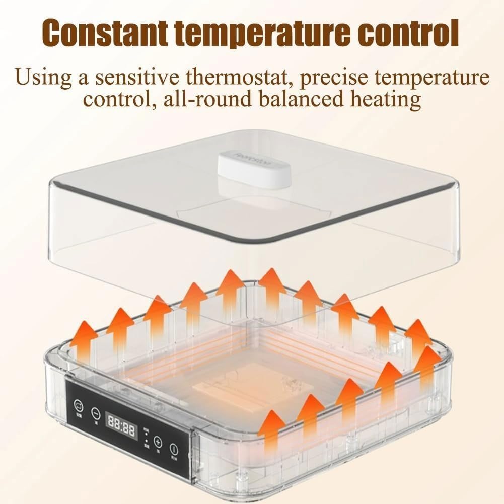 Vnook Yogurtera Digital, Máquina Eléctrica Automática For Hacer Yogur con 9 Tarros De Cristal, Máquina For Hacer Queso For Yogur Orgánico Casero