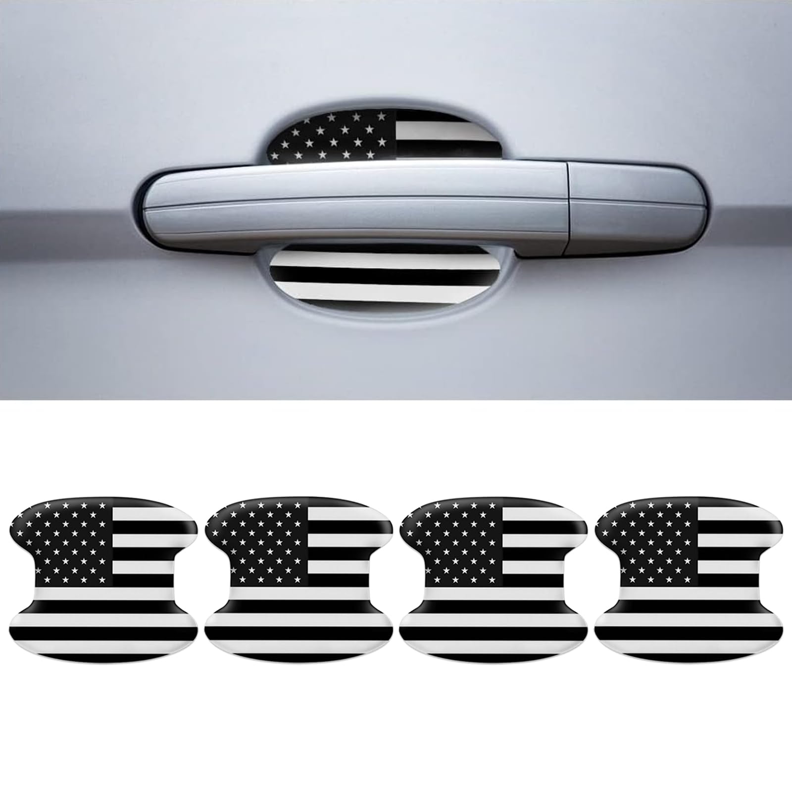 Tesnaao 4 PCS Car Door Handle Protector, 3.7