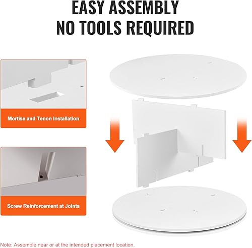 Miniatura 7 de VEVOR Zapatero giratorio de 6 niveles, exhibición de zapatos giratoria de 360, zapatero giratorio de almacenamiento, carrusel redondo, organizador