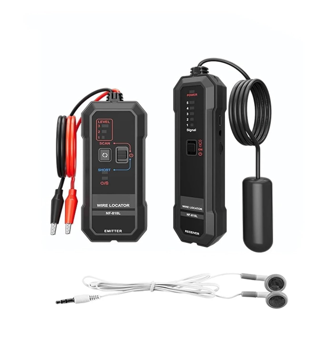 NF-818L Underground Wire Tracer Anti-Interference Cable Tester Visual Fault Cable Locator Cable Finder