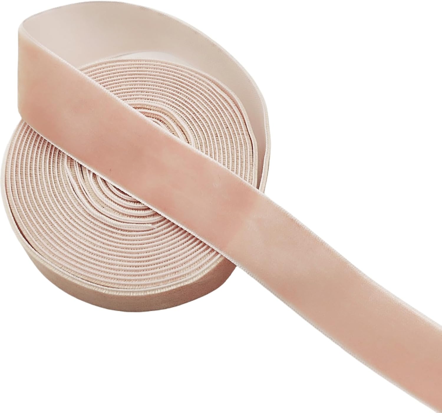 5 Yards Velvet Ribbon 1 Inch Single Face Vintage Velvet Ribbon, Pink Pink 1 Inch