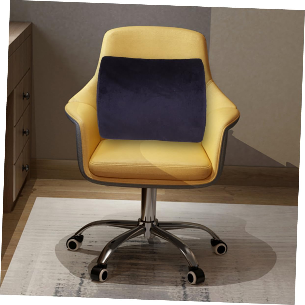 Garneck Ergonomic Lumbar Pillow Back Support Pad for Office Chair Thicken Coccyx Cushion for Lower Back Pain