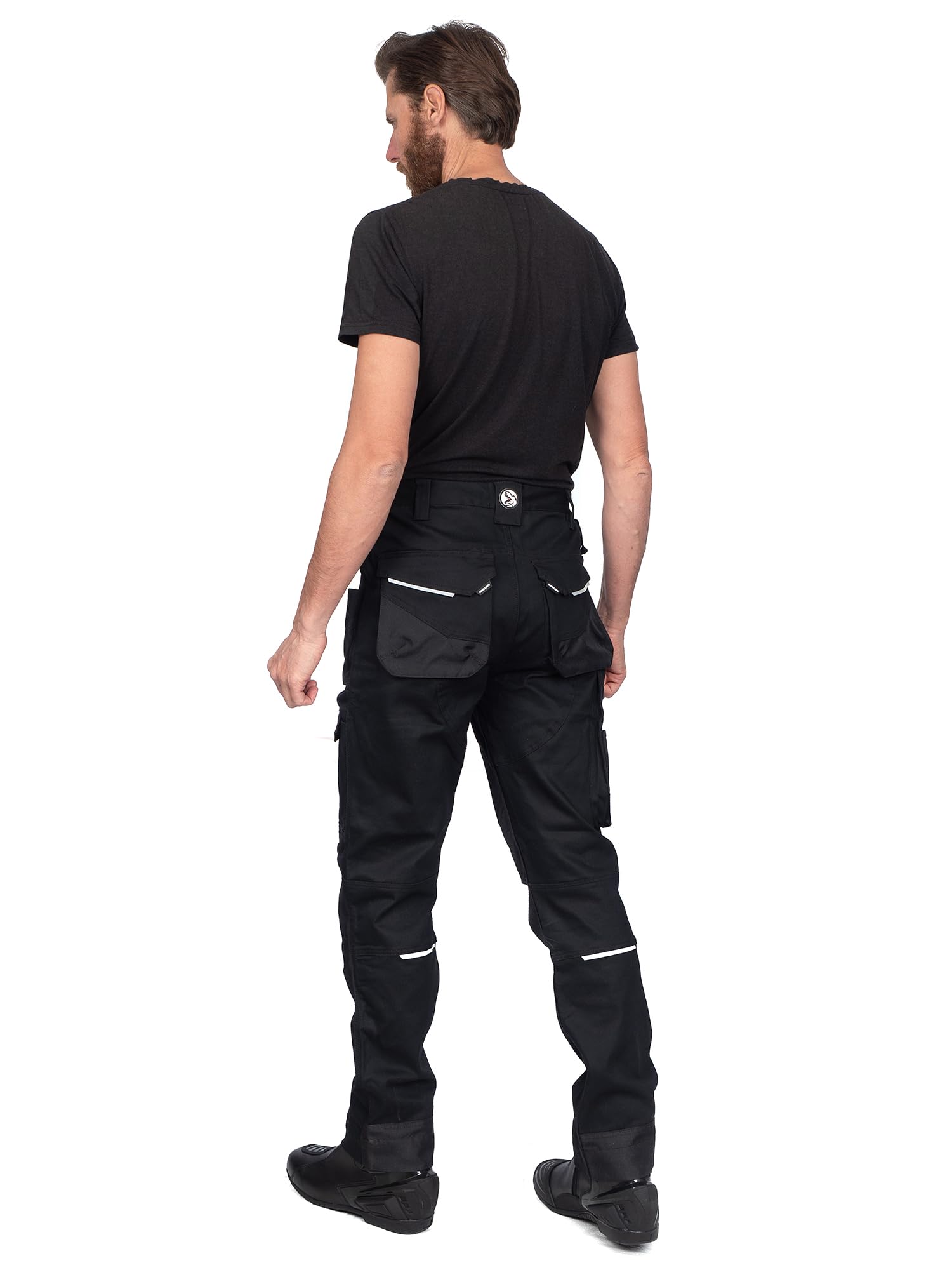 DINOZAVR Flex Pantaloni da Lavoro - Uomo - Elastici Pantaloni Protettivi con Spandex