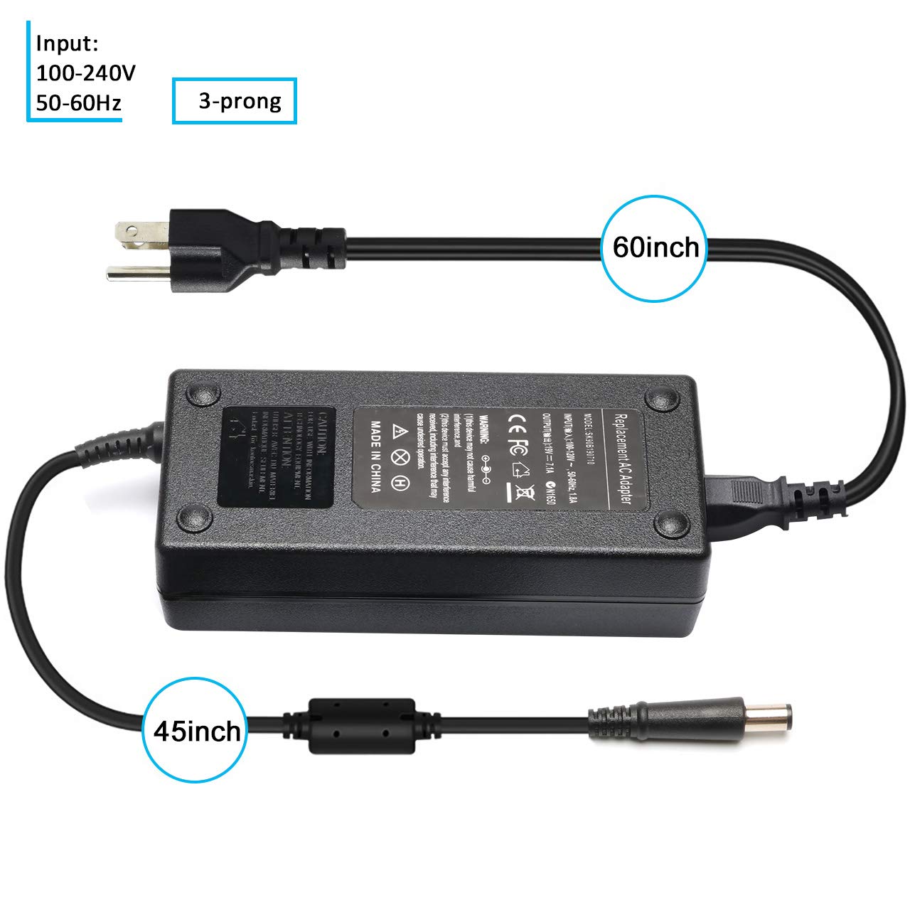 Amazon.com: Ursulan Adaptador de CA 19V 7.1A 135W Cargador para portátil HP  Compaq Elite 8000 8200 8300 DC7800 DC7900 HP 391174-001 397803-001 384023  481420-002 64798803 2-002 Cable de alimentación HSTNN-LA01 : Electrónica