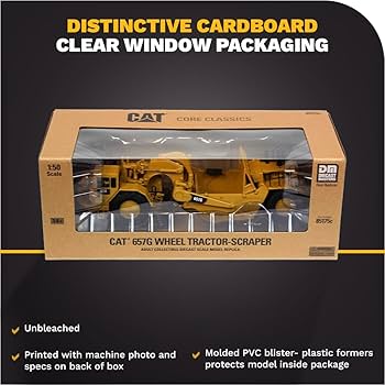 Amazon.com: Diecast Masters 657G Wheel Tractor Scraper High