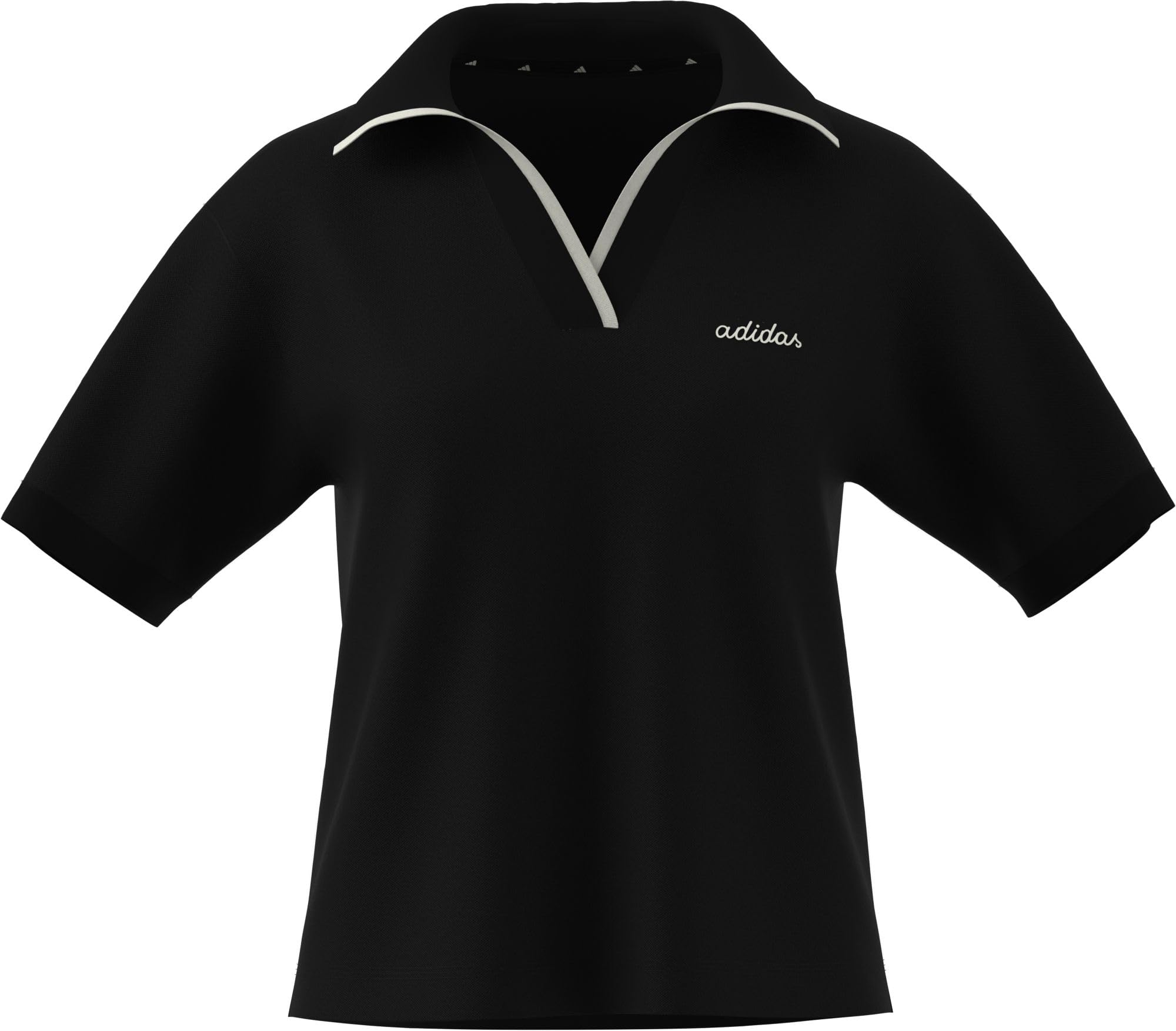 Adidas Sportswear Seasonal Essentials Colourpop Polo T-Shirt  - Black