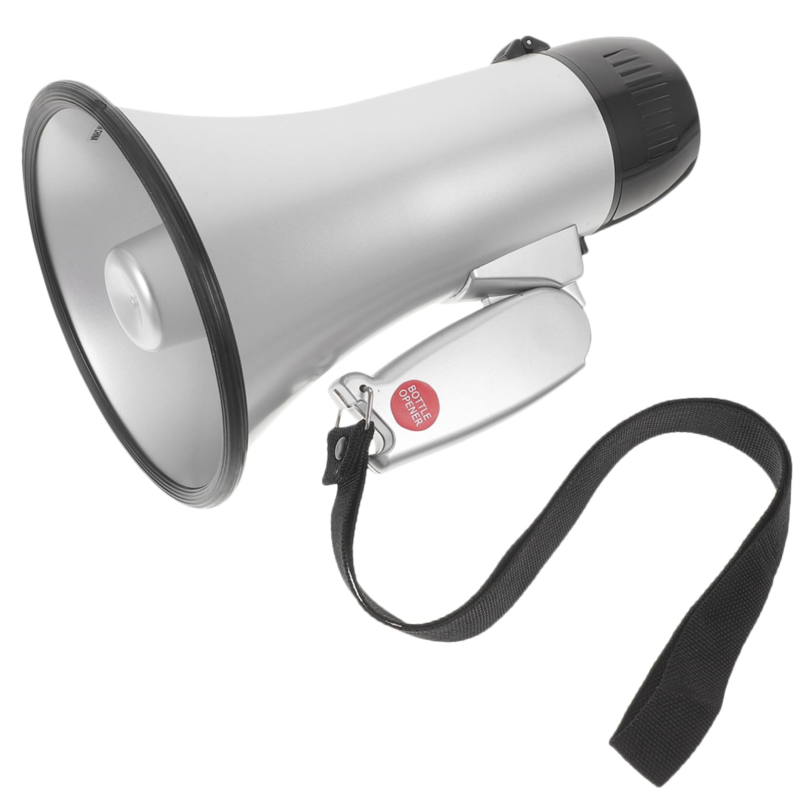 Toddmomy Handmegafon 25w mit Aufnahmefunktion, Tragbar, Leicht, Silber, Abs