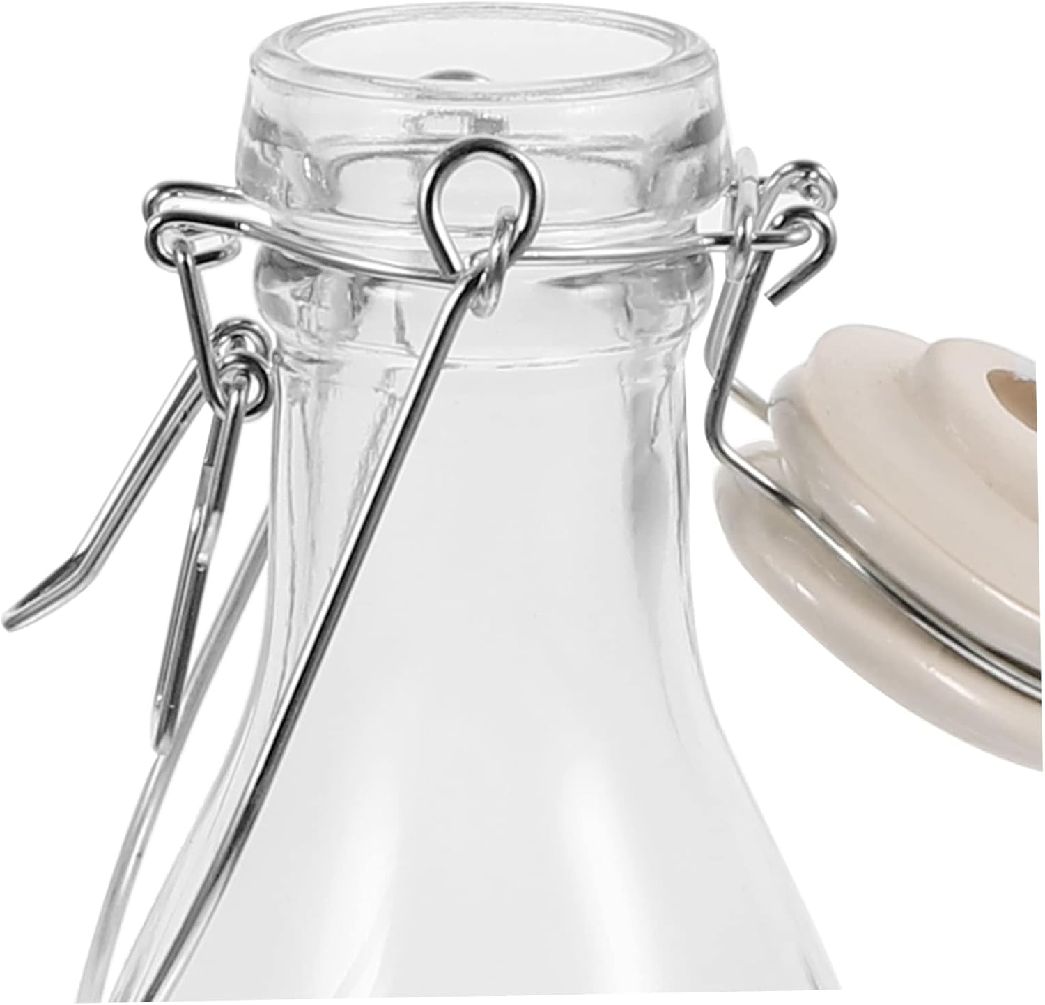 LABRIMP Practical Glass Beverage Bottle Stopper Sealing Juice Multi-purpose Container for Drinks and Beer Storage and Design