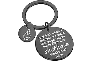 Coworker Leaving Keychain Gift 'Shithole Thanks A Lot B'