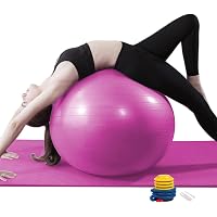 Bola Pilates, Bola Fisioterapia, Bola Suiça, 55 cm, 65 cm, 75 cm, Anti Estouro