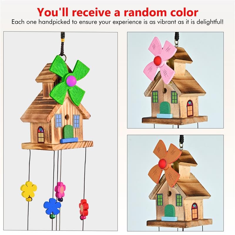 Image of ZAICUS Wind Chimes for Positive Energy - Feng Shui Hanging Decorative Items for Home and Balcony - Fengshui Wind Chimes for Home Balcony (House Wind Chime- 5-Bells)