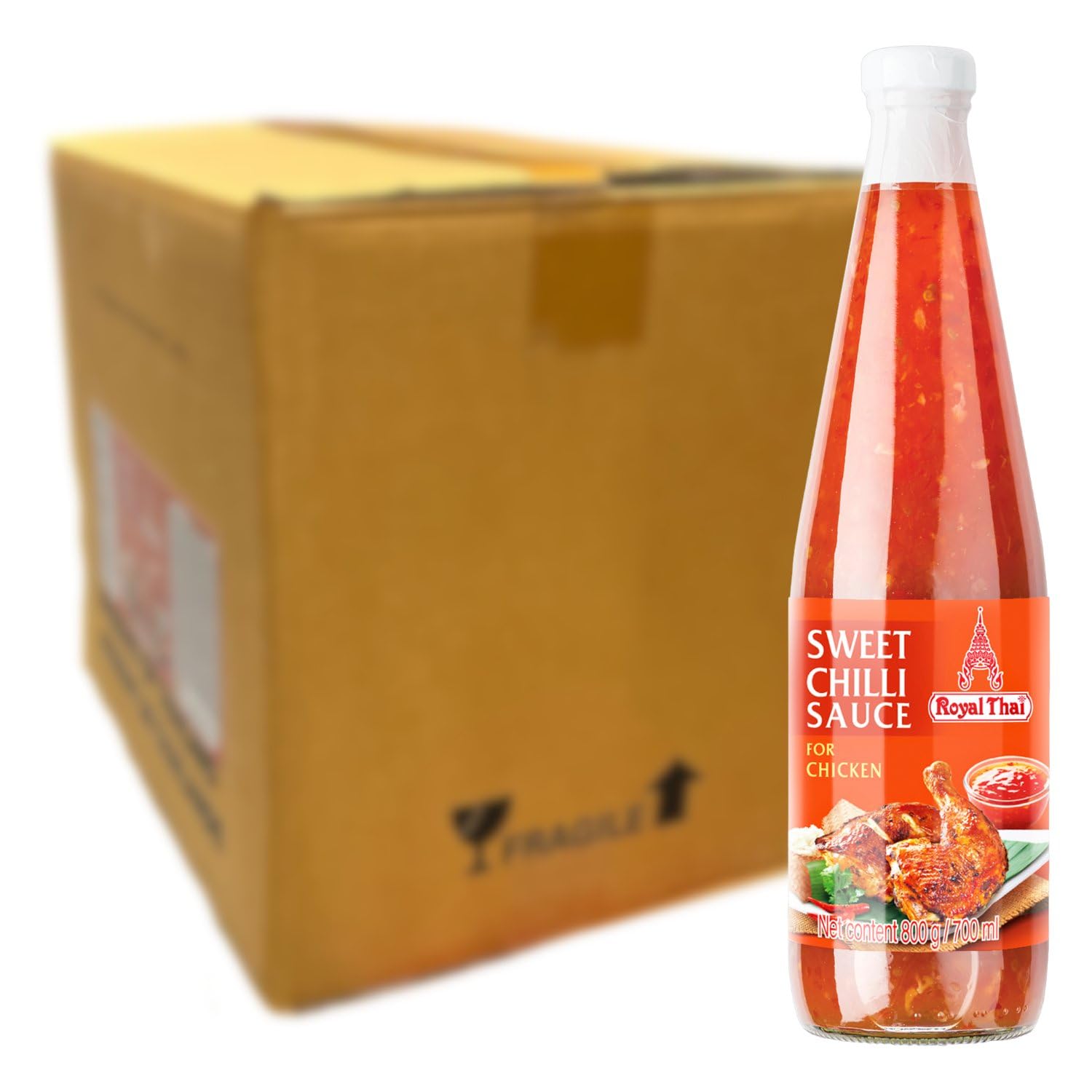 ROYAL THAI - Sweet Chili Sauce für Huhn - Multipack (12 X 700 ML)