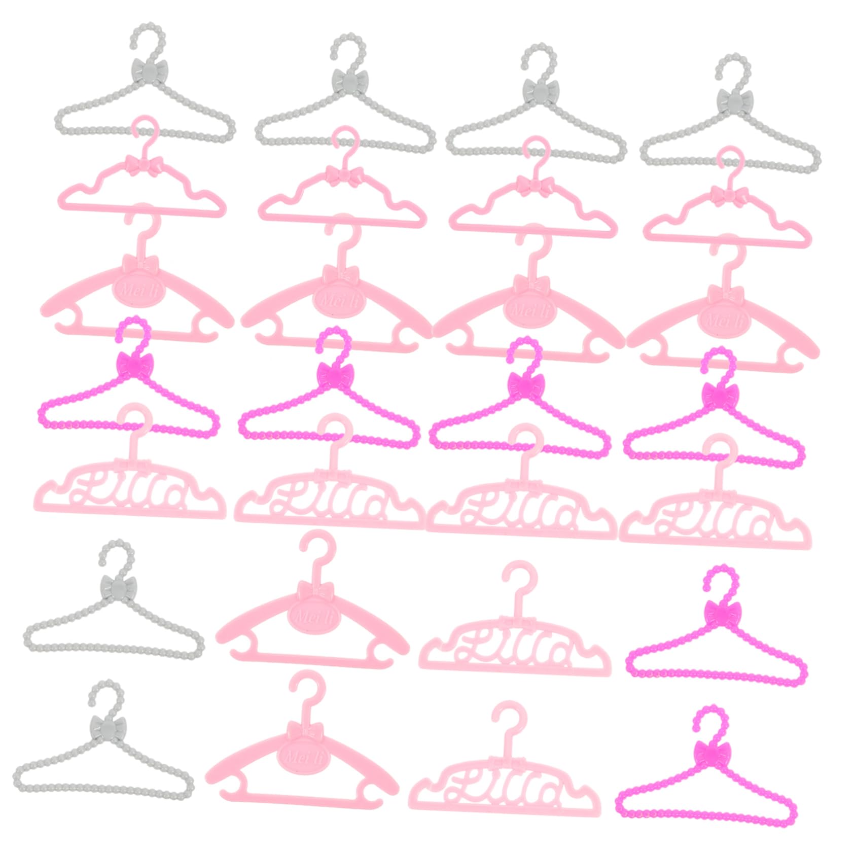 BESPORTBLE 50Pcs Mini Doll Clothes Hangers Creative Coat Holders for Dolls Space Saving Design for Organized Playroom for Doll Clothing Display