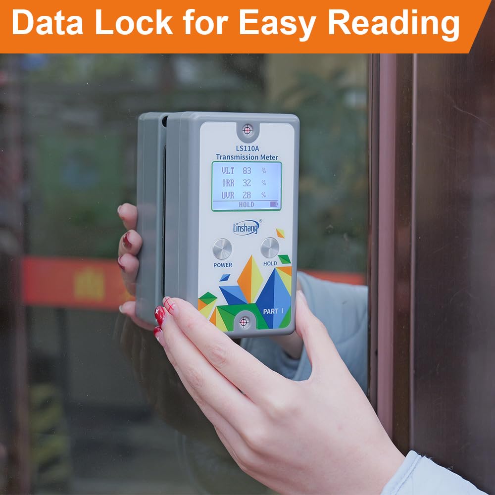 LS110A Window Solar Film Meter LS110A Split UV 365nm and IR 940nm VLT Stick-Film Glass Simple Operation Parallel Optical Path Stable