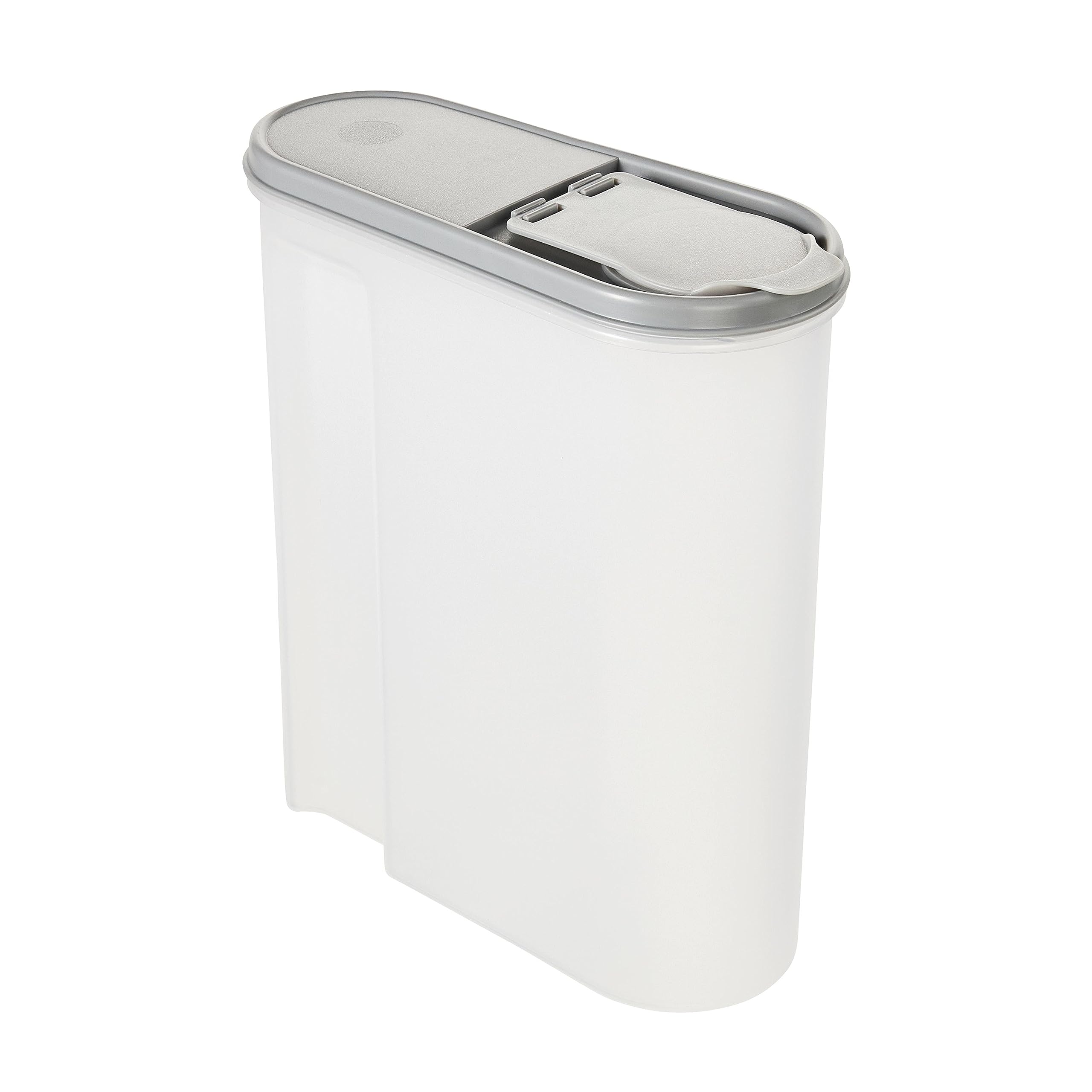 keeeper Schüttdose Jean für Trockenvorräte, Aufklappbarer Deckel, 2,6 l, Polypropylen, 21,5 x 9,5 x 24 cm, Nordic Grey