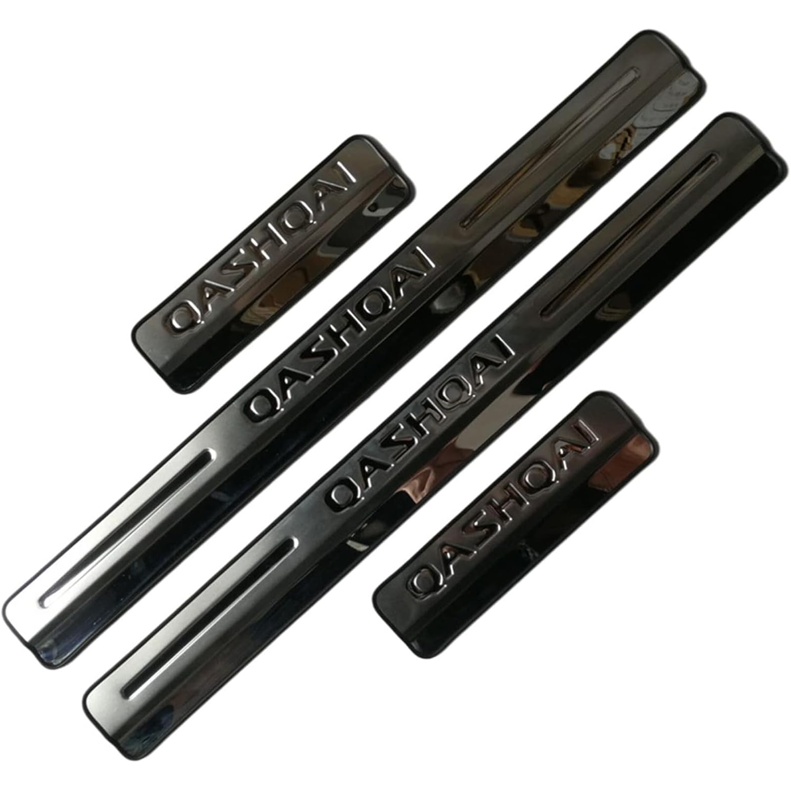 KLHYWEN 4pcs Car Door Sill Protector for NIS-san Qashqai J10 J11 J12 2016-2022 Car Threshold Scuff Plate Stainless Steel Stickers Styling Accessories,Silver