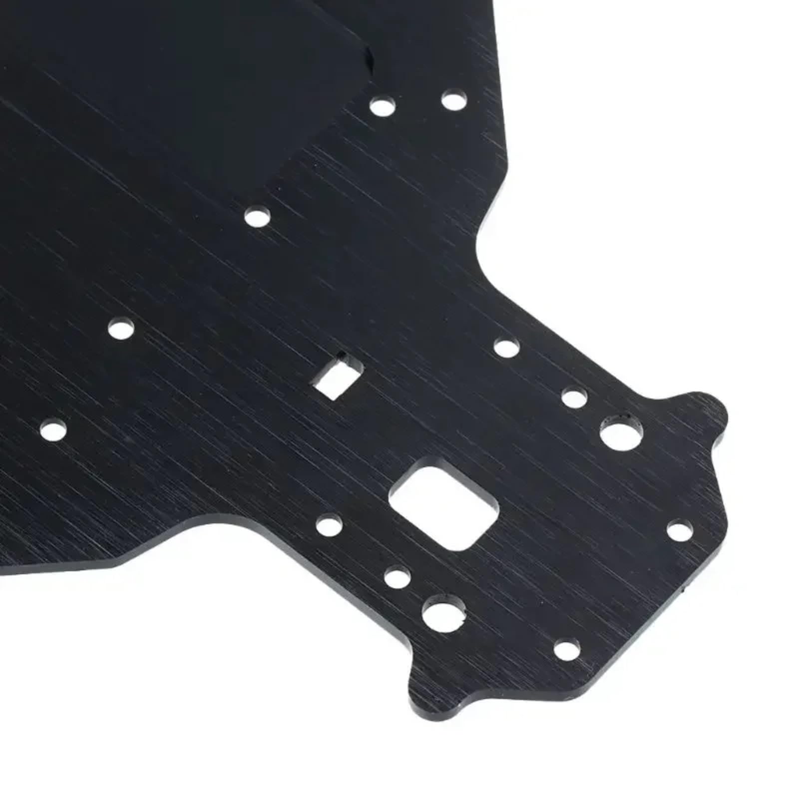 RC Marco Chasis Para HSP 94107 94170 94118 94111 04001 03601 1/10 Chasis Aleación Aluminio Coche RC Repuesto Mejora Para Buggy Y Monster Truck(Black)