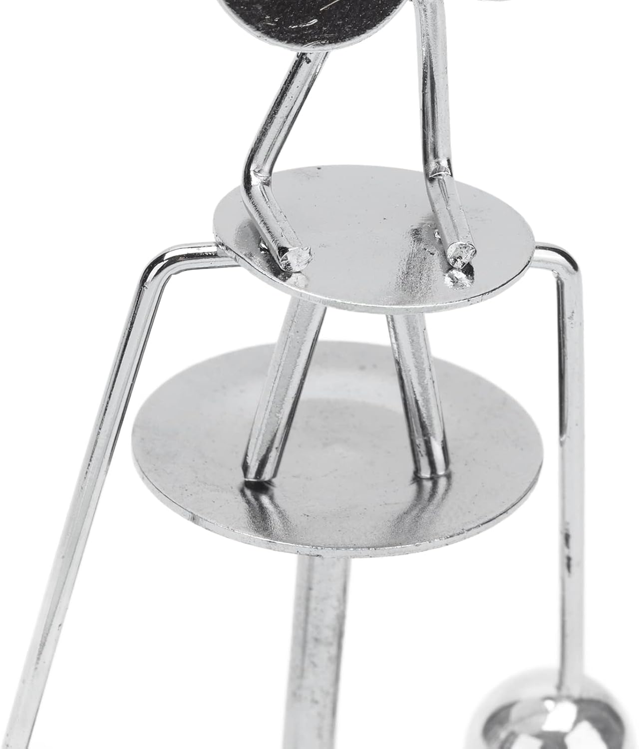 Alomejor Perpetual Motion Desk Toy Swing Office Decor Relaxing Time Metal 3.1 X 1.7 X 0.9in