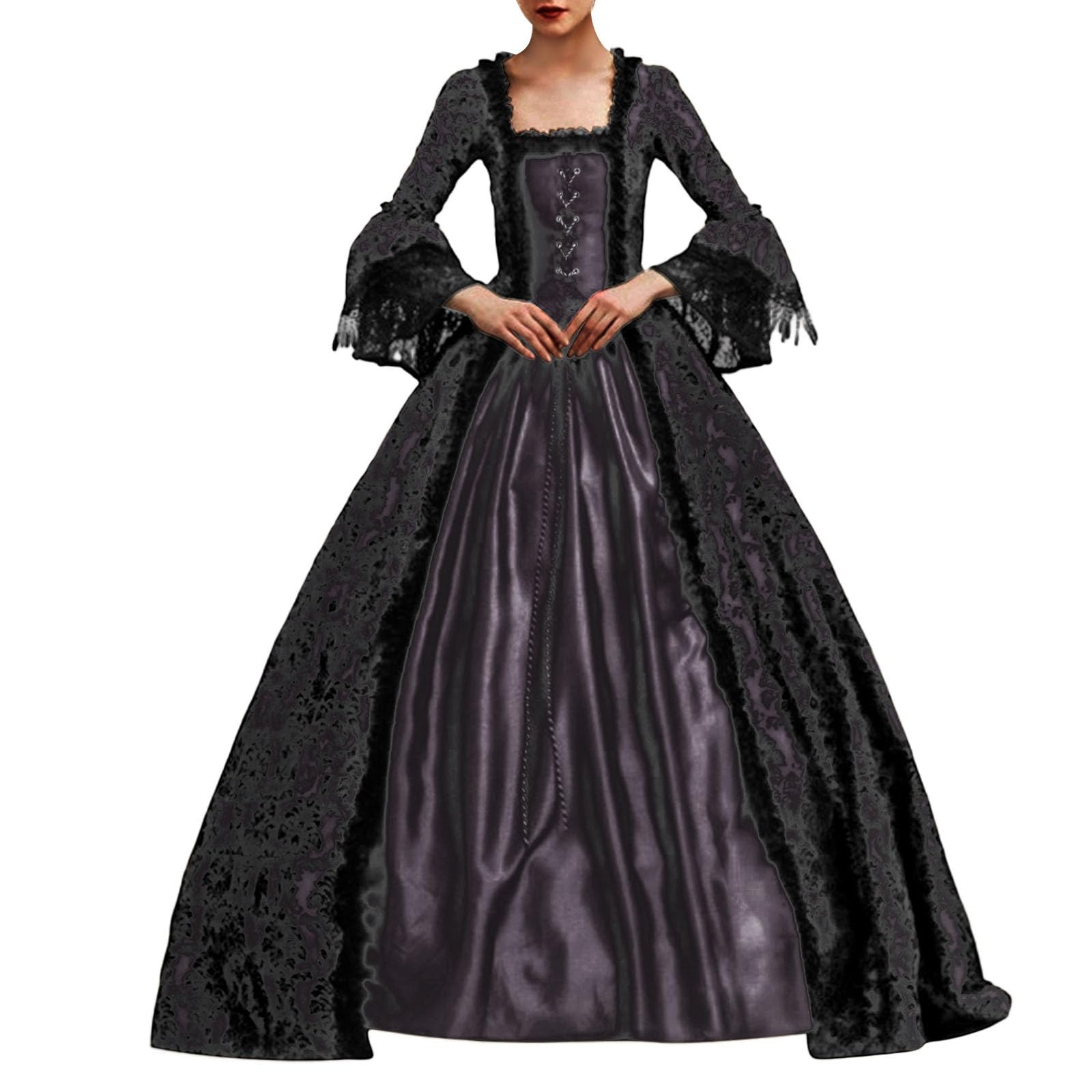 Abiti da cosplay per costumi in stile Halloween perfetti per tutte le stagioni, design elegante con motivi dettagliati, completa il tuo con tacchi alti