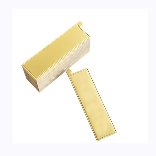 Miniatura 4 de 100 mini tablas para tartas de 5.12 x 1.57 pulgadas, juego de cartón rectangular dorado de barra larga, base para cupcakes, bandeja para exhibidores