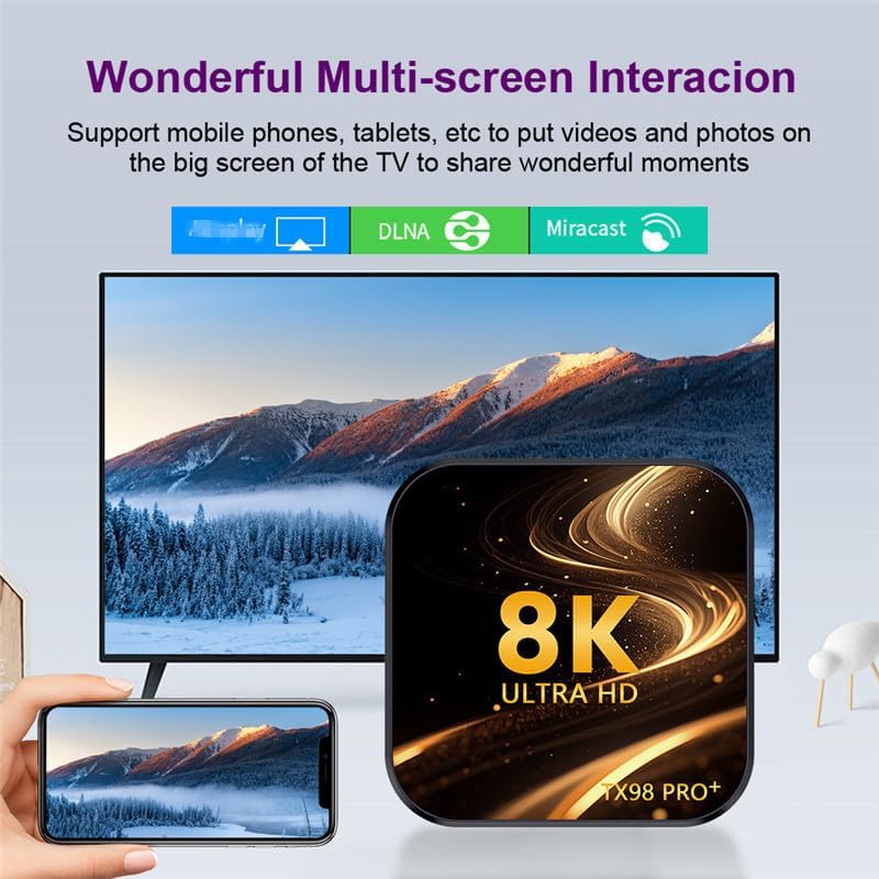 Multi-screen interaction feature of the CHROX TX98 PRO+ Android TV Box