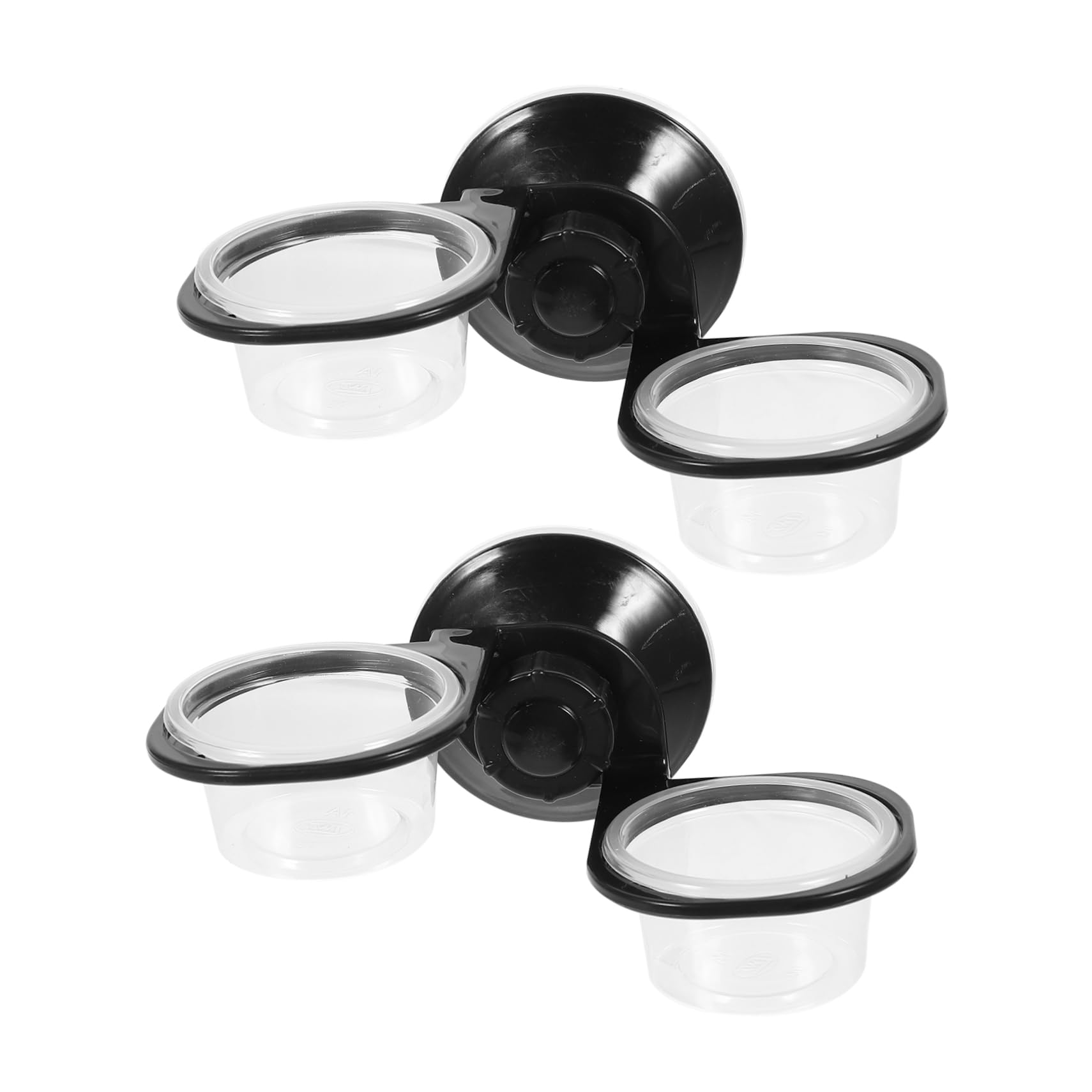 Mikikit 2Pcs Hanging Reptile Water Dish Convenient Suspended Food Cups for Turtles Lizards Geckos and Snakes Replaceable Design for Easy Feeding and Hydration