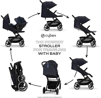 Amazon.com : CYBEX Beezy 2 Compact and Lightweight Travel Stroller