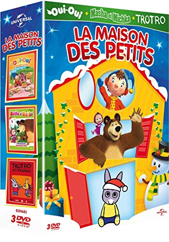 Maison des petits - Coffret : Masha et Michka - Première rencontre + Oui-Oui - Le pique-nique en musique + Trotro est amoureux [Pack]