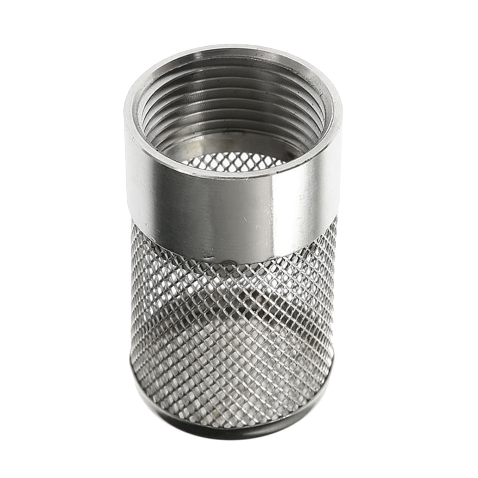 TUXCAXI Garden Hose Strainer Filter Stainless Steel Exceptional Provides Unmatched Filtration in Garden Irrigation Hose Inlet Strainer Filter Inlet Suction, Silver, Dia 25mm