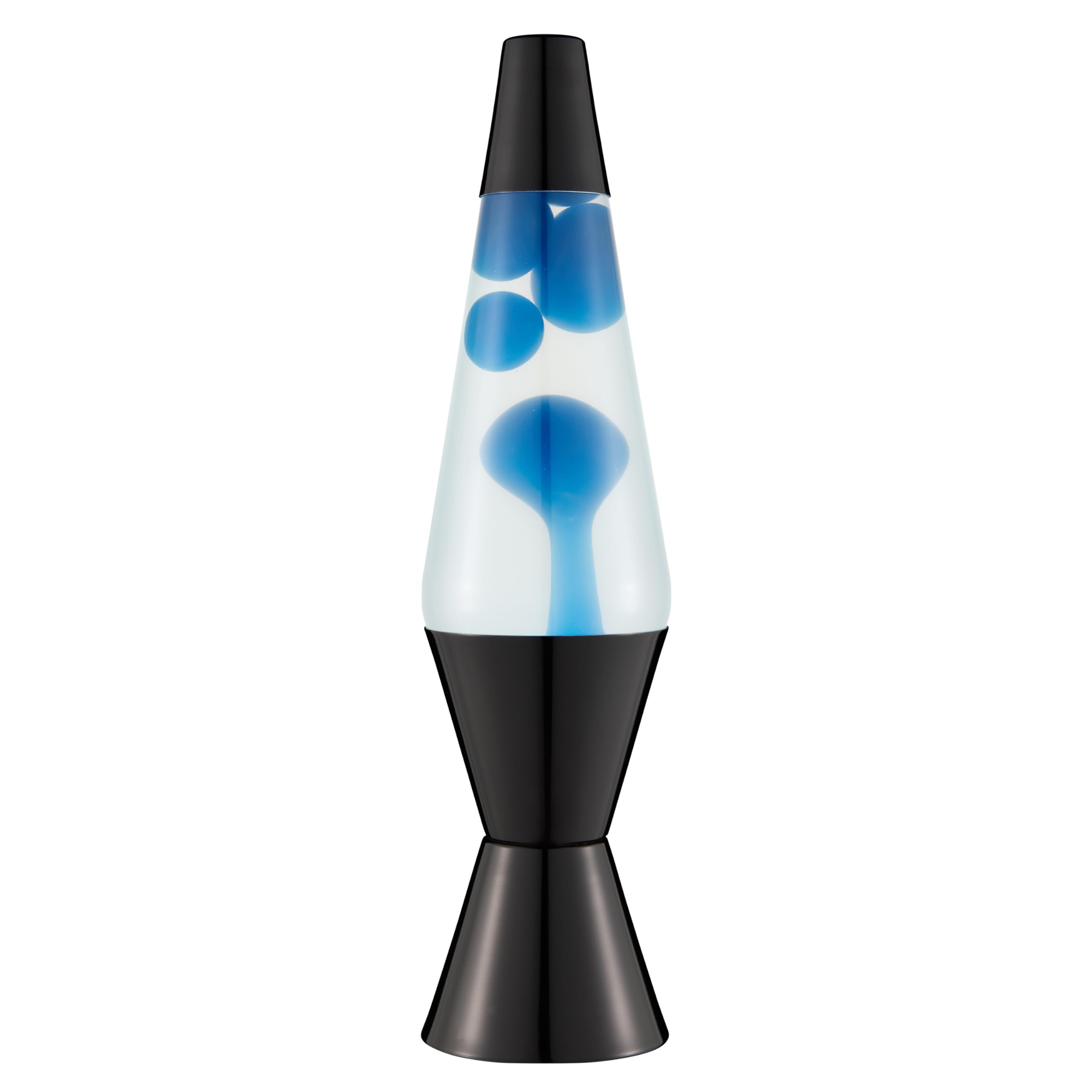 LAVA® - Lamp 2313, Blue Wax, Clear Liquid, Black Base and Cap, Original 14.5 Inch Motion Lamp Brand