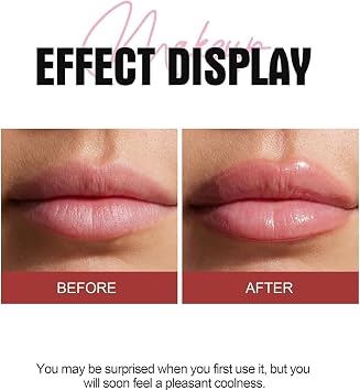 Lip Plumper Booster Gloss, Plump And Pout Lip Plumping Booster, Lip Plumping Booster Gloss, Lip Plumping Gloss, Moisturizing, Plumping for Women (1#)