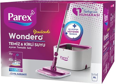 Parex Wondero Otomatik Temizlik Seti Yedek Mop Hediyeli