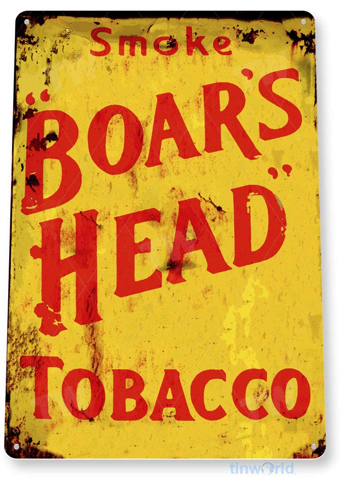 boars head tobacco tin Amazon.com: Tinworld Tin Sign: Boars Head Tobacco Retro Cigar Smoke Shop  Bar Pub Store Metal Sign Decor Cottage Cave C455 : Home & Kitchen