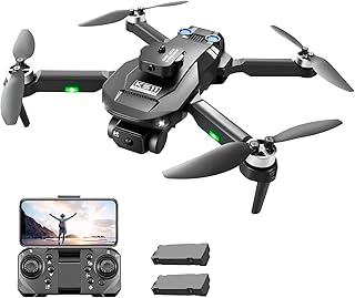 Namolit Drone de controle remoto com câmera 4K câmera dupla prevenção de obstáculos motor sem escova localização de fluxo óptico Qudcopter de controle remoto para crianças adultos 2 bateria -2