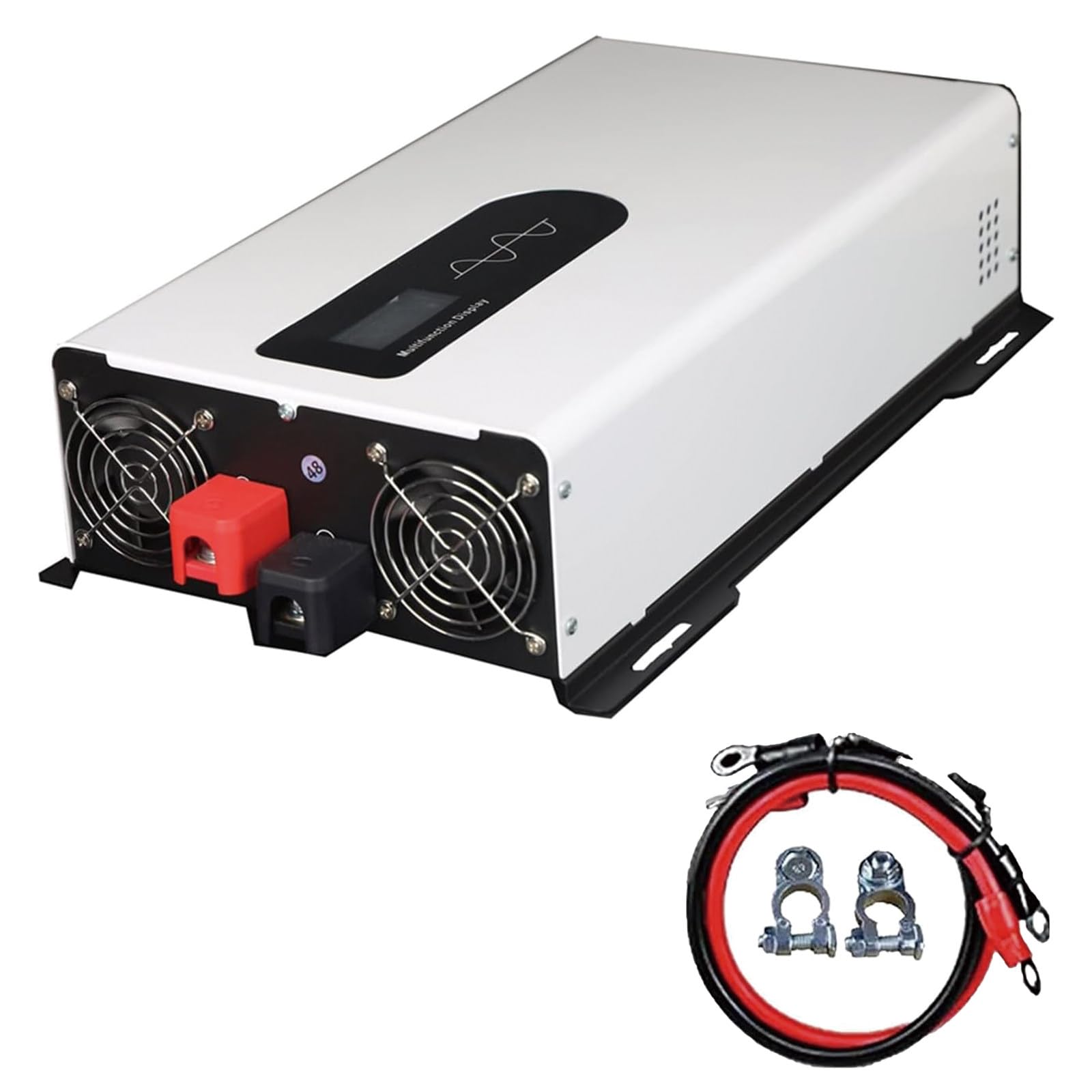 Inversor Solar Híbrido, Inversor de Corriente con Salida de Onda Sinusoidal Pura, 5000W-10000W, para Sistemas de Energía Solar y Uso en Exteriores 12V5000W