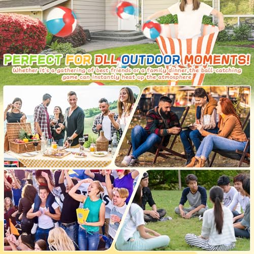 Ceenna 8 Sets Giant Granny Pants Outdoor Game, Inflatable Ball Relay Set - image 4