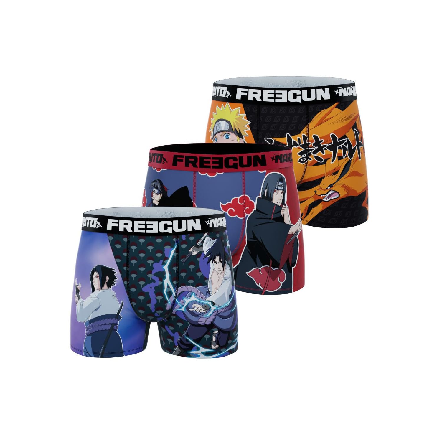 FREEGUN Men's Retro Shorts (Pack of 3)