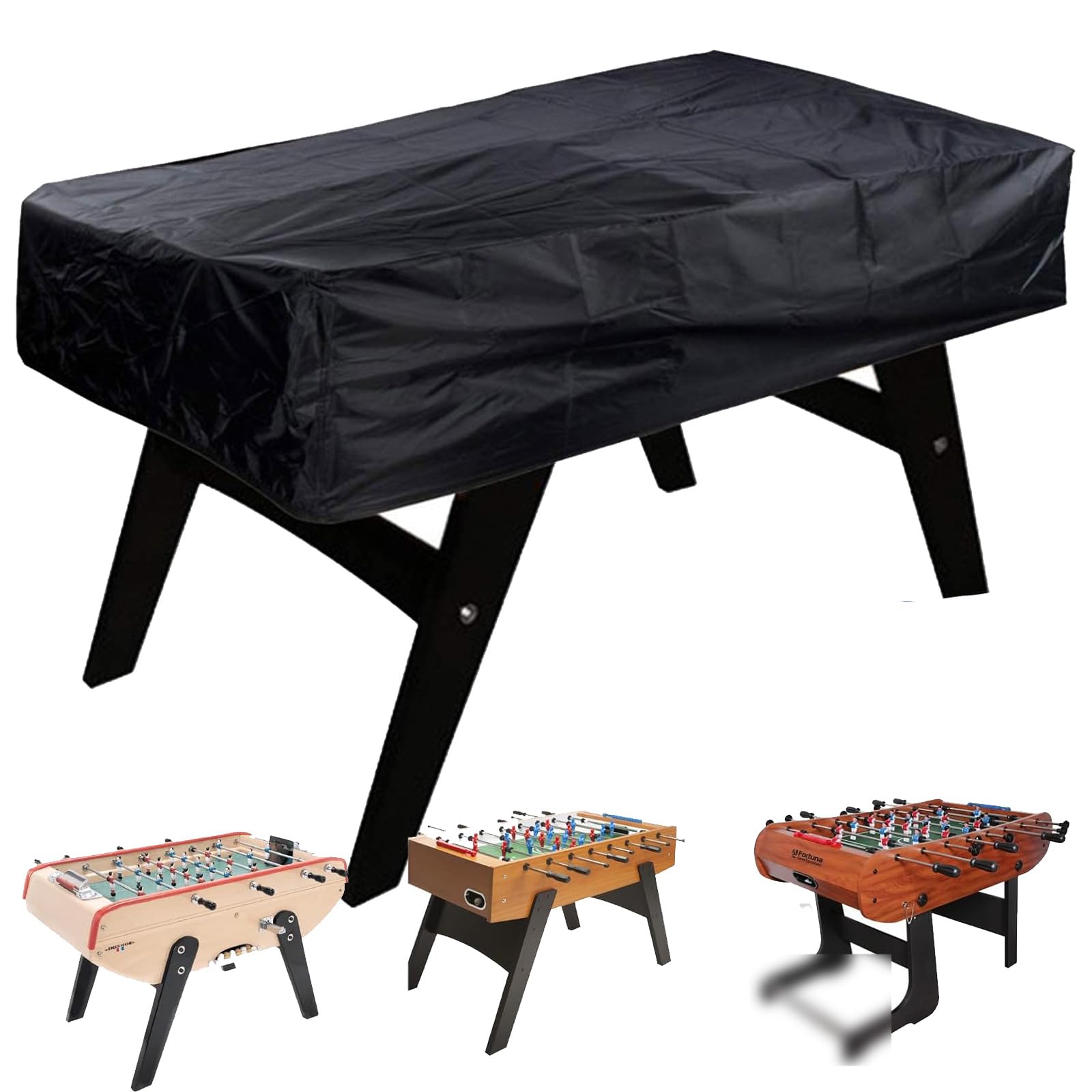 Recular 420D Ox pokrowiec na stół do gry w piłkarzyki, wodoodporny pokrowiec na stół do piłki nożnej, 160 x 115 x 50 cm, pokrowiec na bilard i taras, do ogrodu