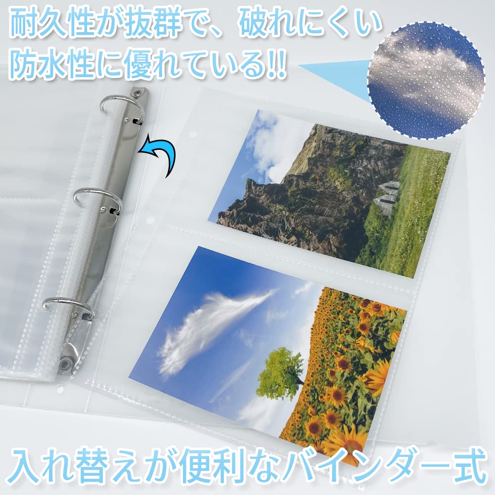 Amazon | ポストカード 収納 ファイル ホルダー 専用 – 50ページ