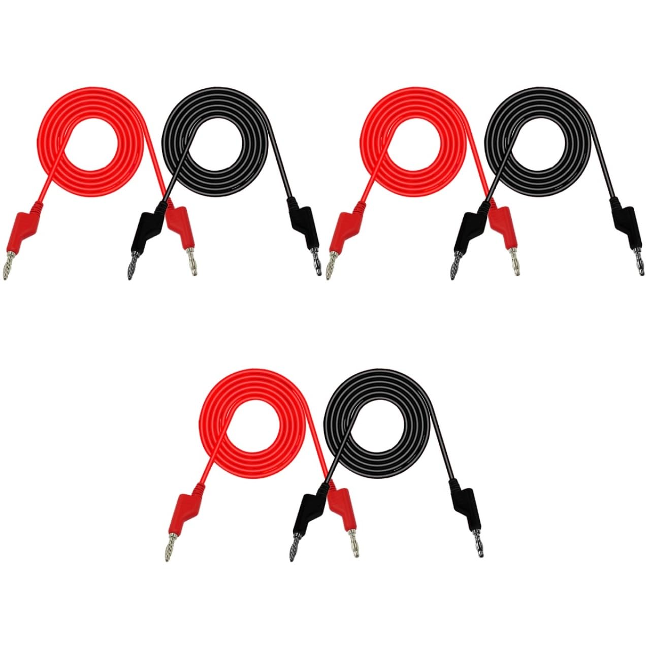 UPKOCH 3sets Banana Test Kabel Multimeter Test Kabel Kit Linie Für Physik Labor 2 Stücke * 3