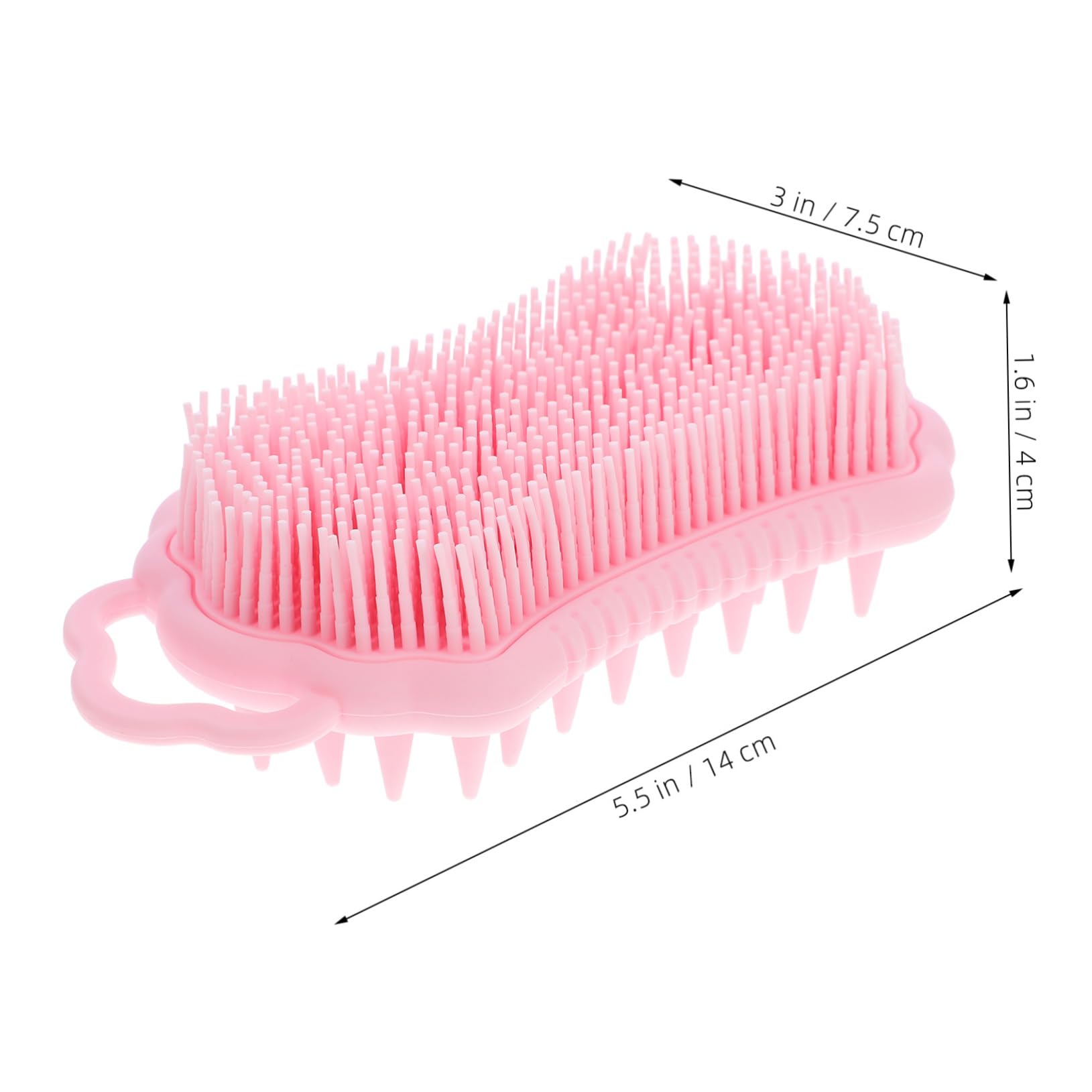 Healvian 5pezzi Spazzola Per Massaggio Del Capelluto Silicone Con Setole Morbide Strumento Da Doccia Per Esfoliazione e Pulizia Dei