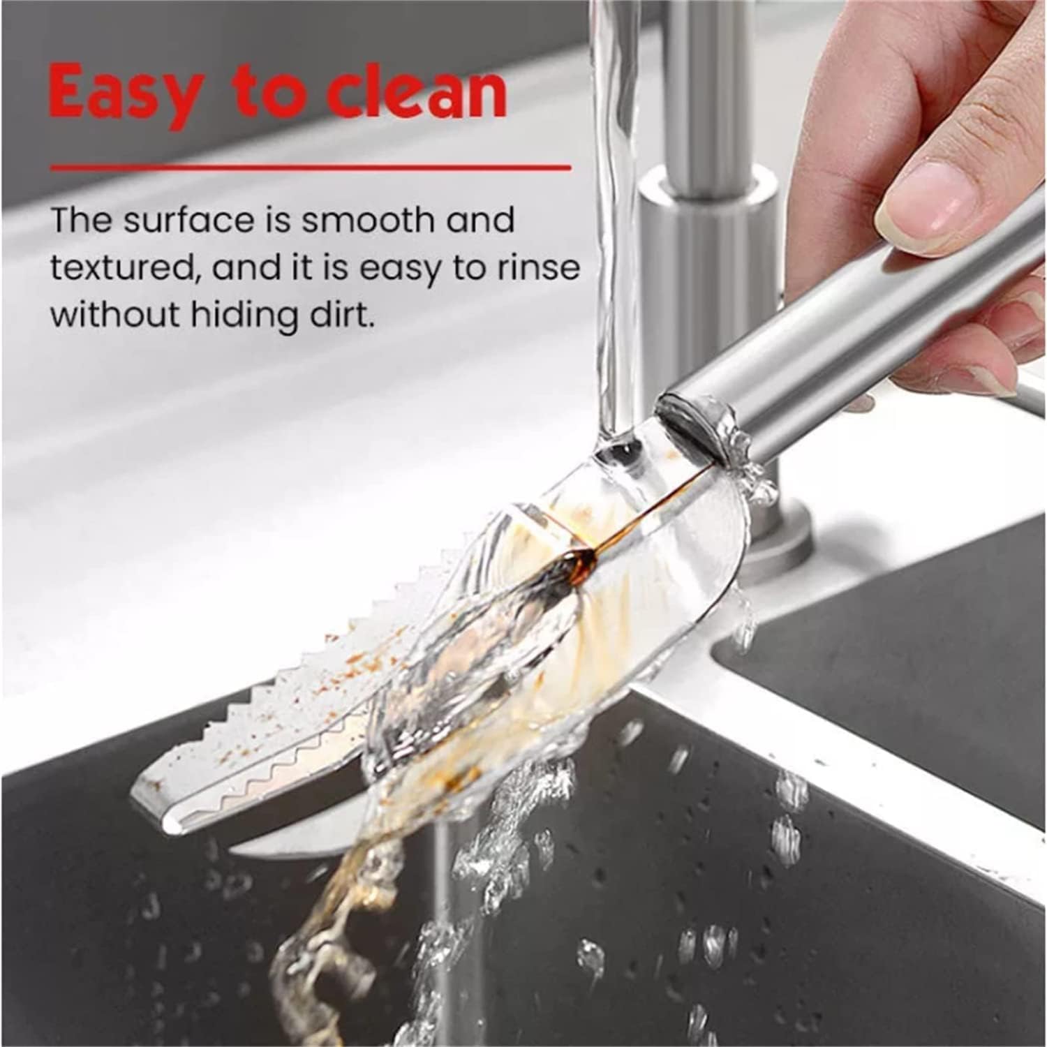 KRUPAVI Stainless Steel Fish Maw Knife, Fish Skin Scale Remover Scraper, 3 in 1 Fish Maw Knife with Sharp Blade, Meat Cutting Butcher (Silver, 1Pcs) 4