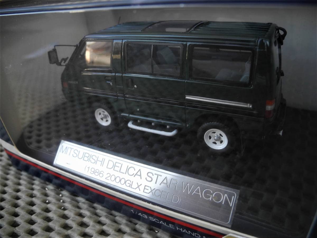 未開封 三菱 DELICA スターワゴン 2000GLX EXCEED 1986 Amazon | 未開封◎1/43☆三菱 デリカ スターワゴンGLXイクシード黒:緑