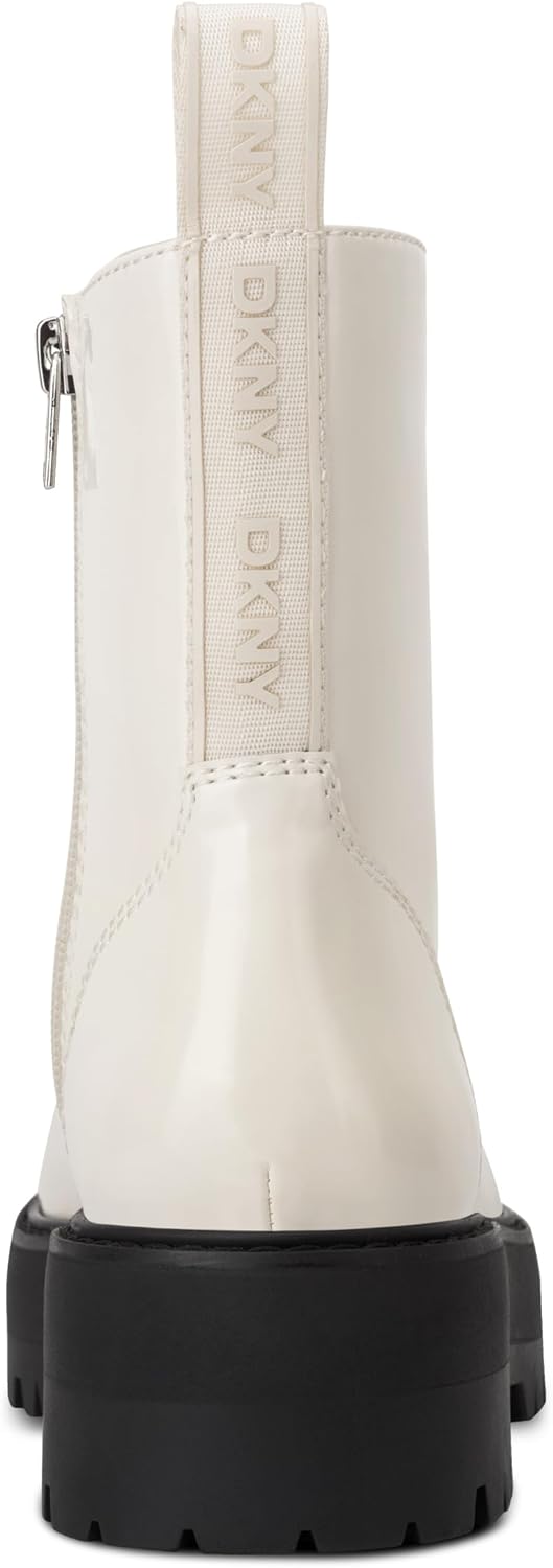 DKNY Women's Batu Lug Sole Lace Up Combat Boot Fashion - Image 3