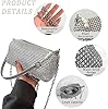 SongBuydn Clutch Silber, Elegante Abendtasche Damen Mit Glitzerndem Design, Handtasche Silber Für Hochzeiten, Partys Und Besondere Anlässe, Silberne Tasche Mit Ausreichend Stauraum #2