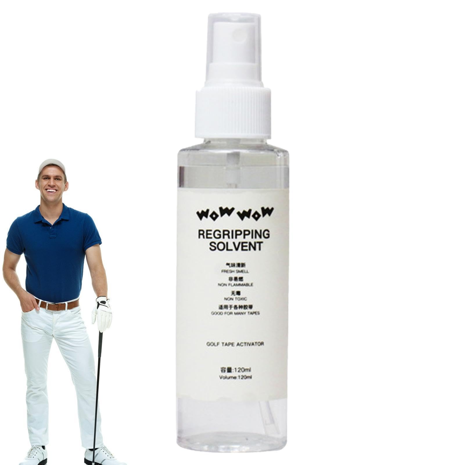 Solvente per impugnatura da golf, soluzione solvente efficace da 120 ml per una facile ripresa | Soluzione di rigiratura non infiammabile per una migliore di presa